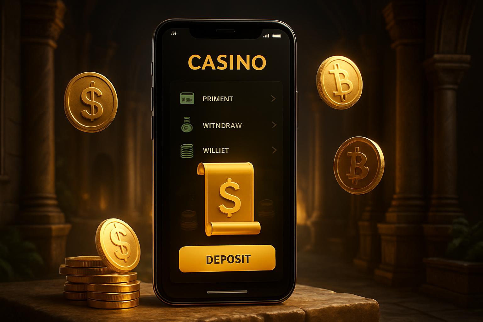 Opciones de pago en casino móvil